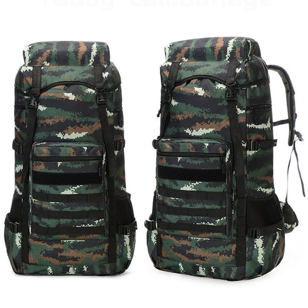 Camouflage Large Capacity Backpack Mens Hiking Picnic Backpack Multifunctional Oxford Cloth Tactical Backpack 50 30 30cm 